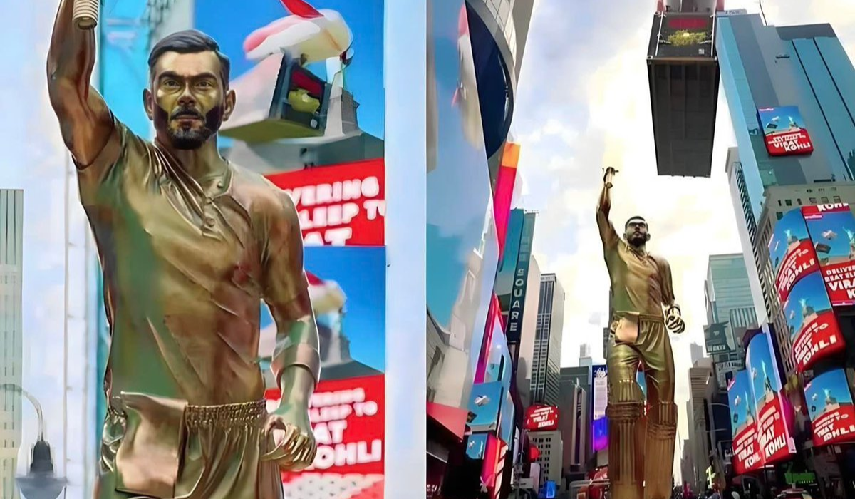 Virat Kohli's Golden Statue
