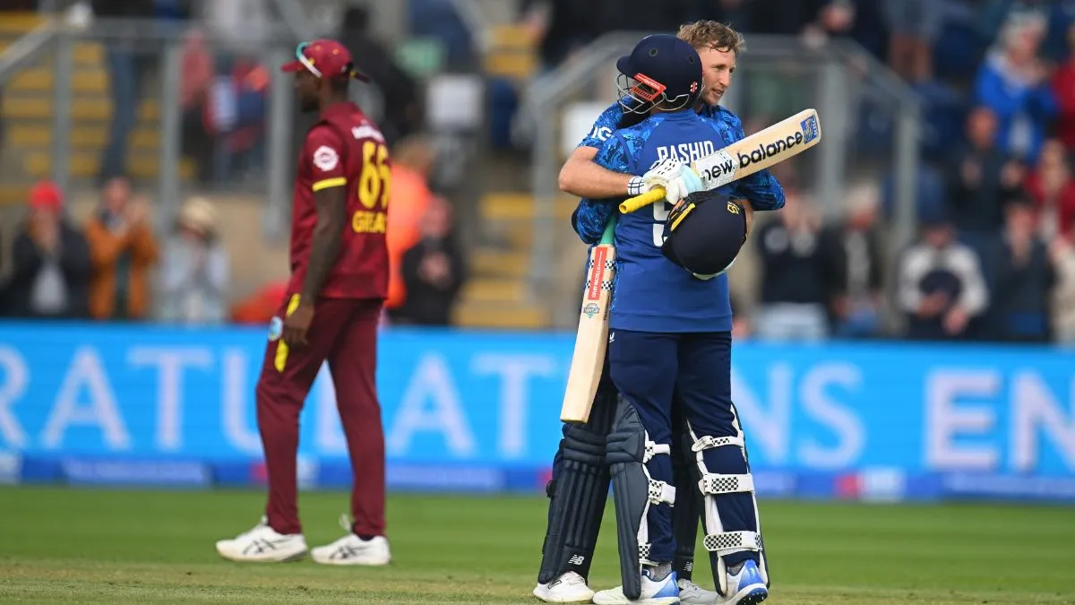 Joe Root and Adil Rashid against West Indies