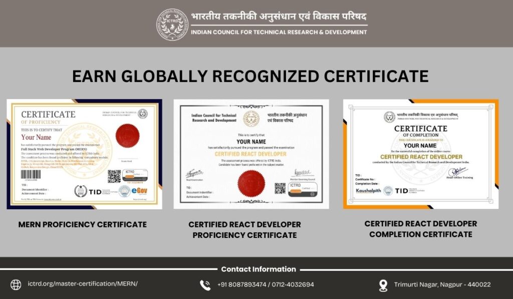 Earn Globally Recognized Certificate