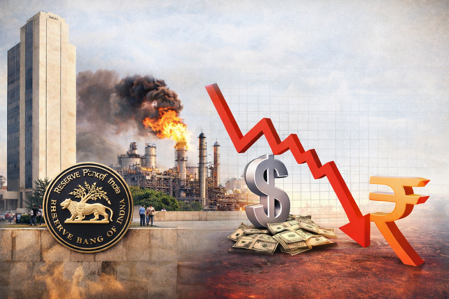 RBI रुपये गिरावट रणनीति